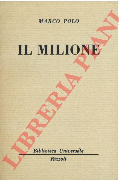 Il milione. - Marco Polo - copertina