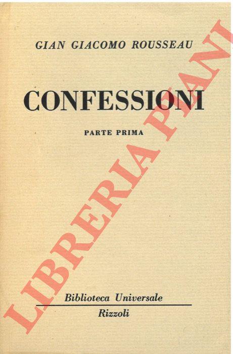 Confessioni - Jean-Jacques Rousseau - copertina