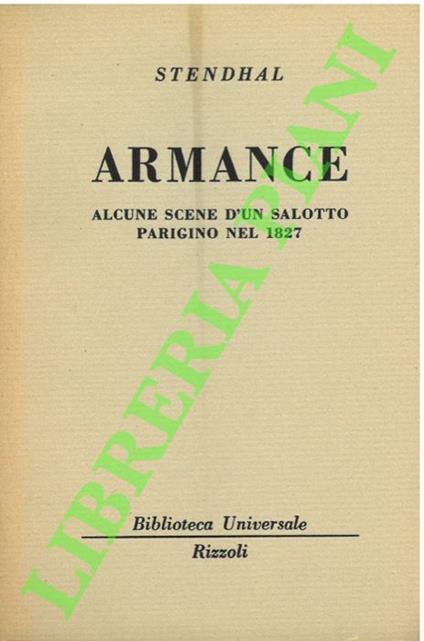 Armance. - Stendhal - copertina