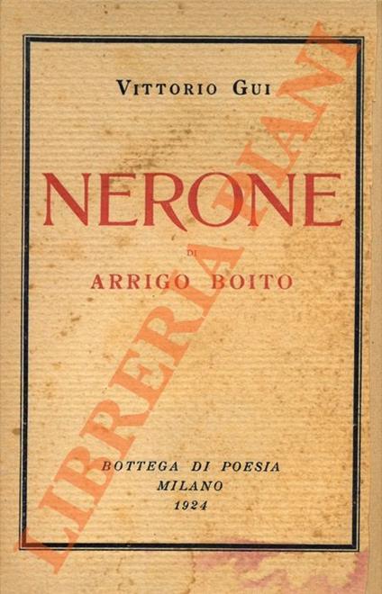 Nerone di Arrigo Boito - Vittorio Guida - copertina