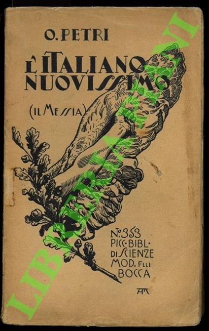 L' Italiano nuovissimo (Il Messia) - Omero Petri - copertina