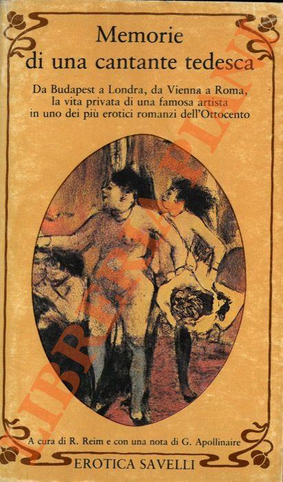 Memorie di una cantante tedesca - copertina