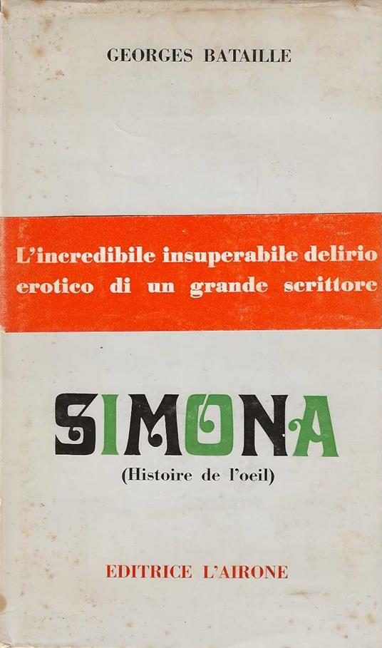 Simona - Georges Bataille - copertina