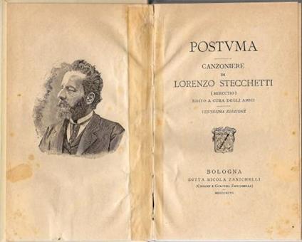 Postuma. Canzoniere di L. S. edito a cura degli amici - Lorenzo Stecchetti - copertina