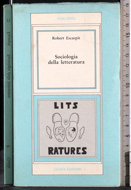 Sociologia della letteratura - Robert Escarpit - copertina