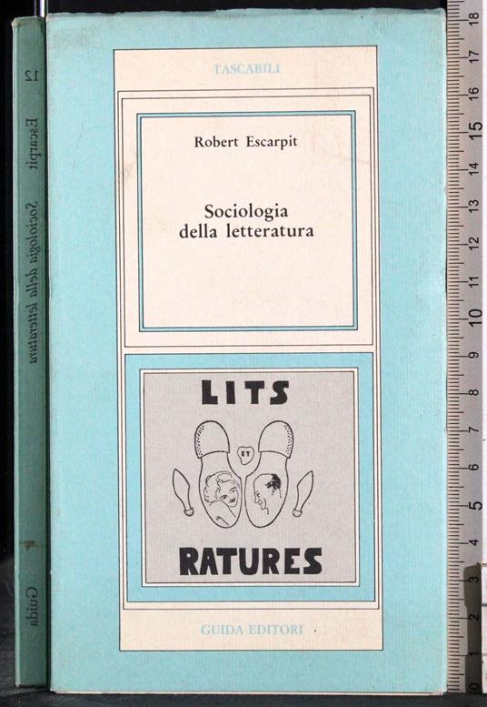 Sociologia della letteratura - Robert Escarpit - copertina