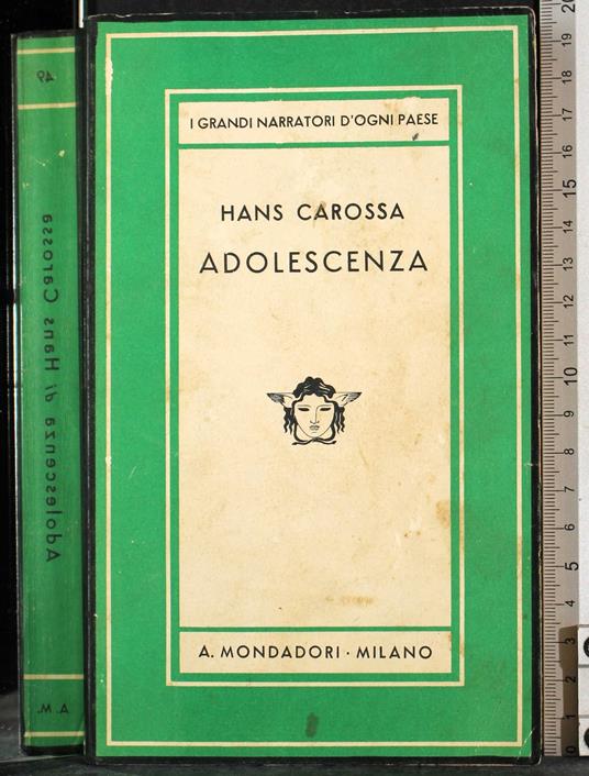 Adolescenza - Hans Carossa - copertina