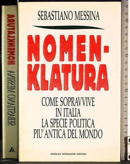 Nomenklatura - Sebastiano Messina - copertina