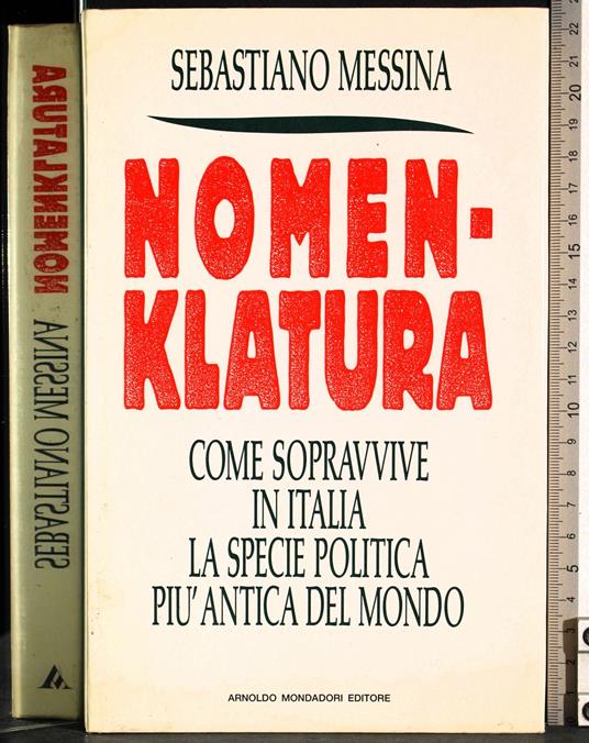 Nomenklatura - Sebastiano Messina - copertina