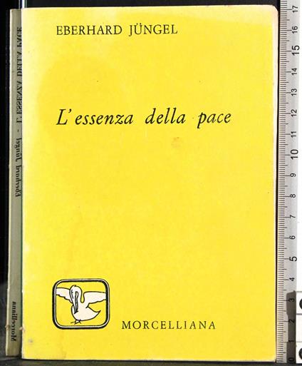 L' assenza della pace - Eberhard Jüngel - copertina