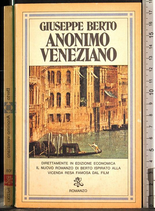 Anonimo Veneziano - Giuseppe Berto - copertina
