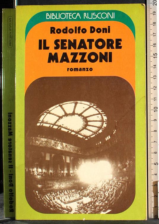 Il senatore Mazzoni - Rodolfo Doni - copertina