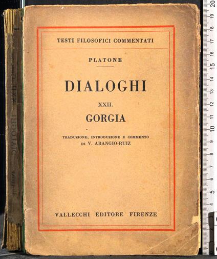 Dialoghi XXII Gorgia - Platone - copertina