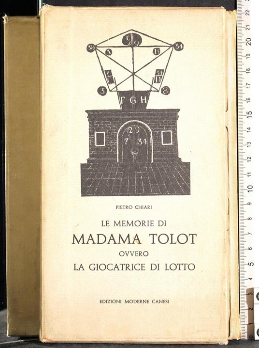 Le memorie di Madama Tolot ovvero la giocatrice di lotto - copertina