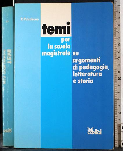 Temi scuola magistrale su pedagogia, letteratura e storia - copertina