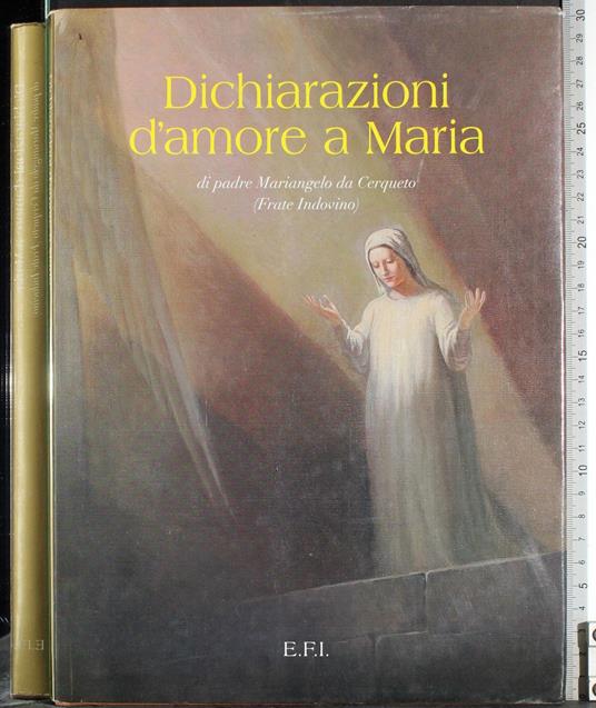 Dichiarazioni d'amore a Maria - copertina