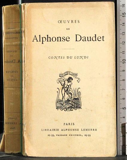 Oeuvres de Alphonse Daudet - Daudet - copertina