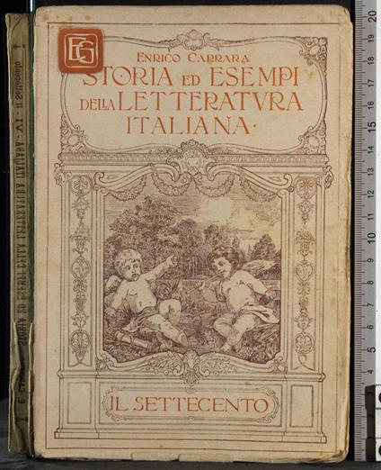 Storia ed esempi della letteratura Italiana - Enrico Carrara - copertina