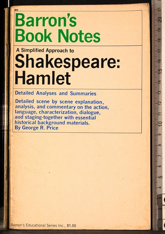 A Simplified Approach to Shakespeare: Hamlet - Price - copertina