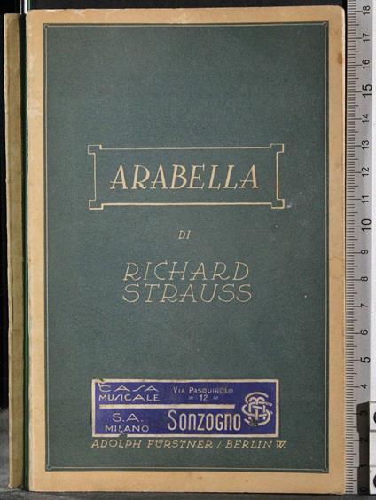 Arabella - Richard Strauss - copertina