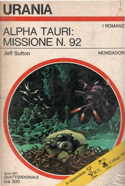Alpha Tauri: Missione N. 92 - Jeff Sutton - copertina