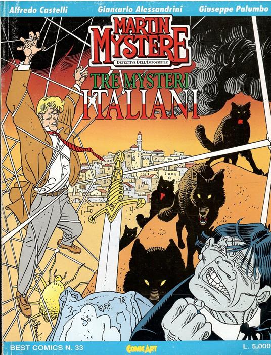 Best Comics N. 33 - Martin Mystere Tre Misteri Italiani - copertina