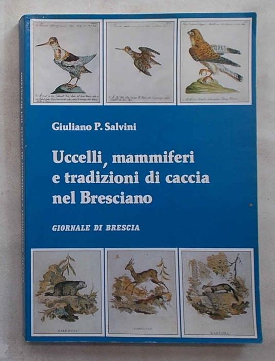 Uccelli, mammiferi e tradizioni di caccia nel Bresciano - Giuliano P. Salvini - copertina