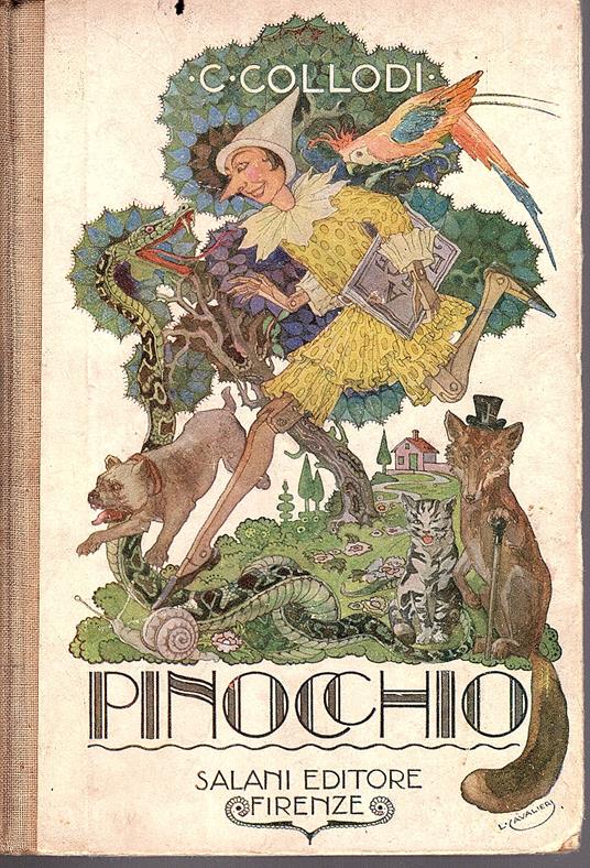 Le avventure di Pinocchio. Storia di un burattino. Illustrata da Luigi e M. Augusta Cavalieri - copertina