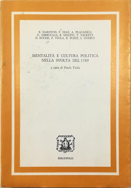 Mentalità e cultura politica nella svolta del 1789 - copertina