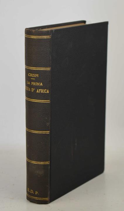 prima guerra d'Africa - Francesco Crispi - copertina