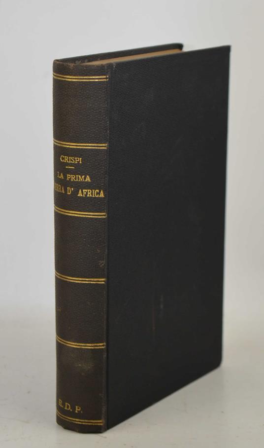 prima guerra d'Africa - Francesco Crispi - copertina
