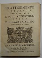 Trattenimento istorico sopra gli atti delgli Apostoli…