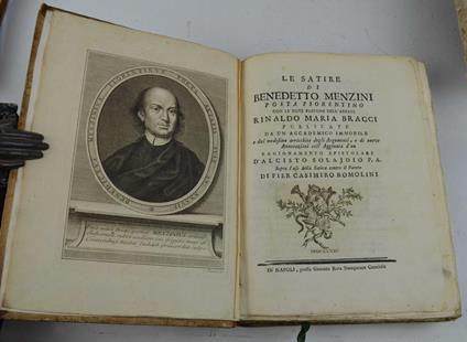 Le satire... con le note dell'Abbate Rinaldo Maria Bracci… coll'Aggiunta d'un Ragionamento epistolare d'Alcisto Solajdio P.A. sopra l'uso della Satira contro il Parere dei Pier Casimiro Romolini - copertina