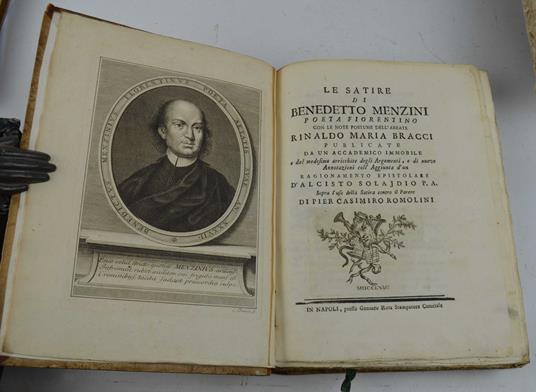 Le satire... con le note dell'Abbate Rinaldo Maria Bracci… coll'Aggiunta d'un Ragionamento epistolare d'Alcisto Solajdio P.A. sopra l'uso della Satira contro il Parere dei Pier Casimiro Romolini - copertina