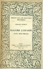 GIACOMO LEOPARDI. Poeta dell'idillio
