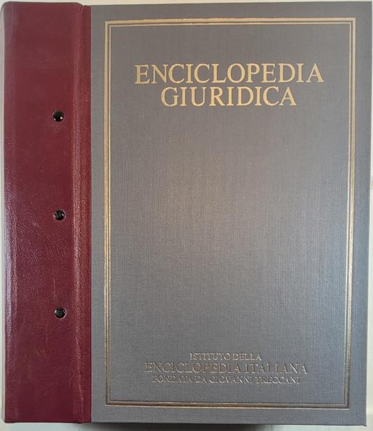 Enciclopedia giuridica - Vol XX (MER - NOL) - copertina