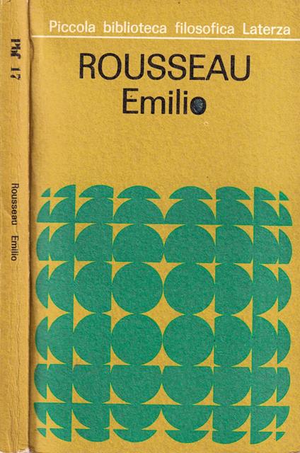 Emilio - Jean-Jacques Rousseau - copertina