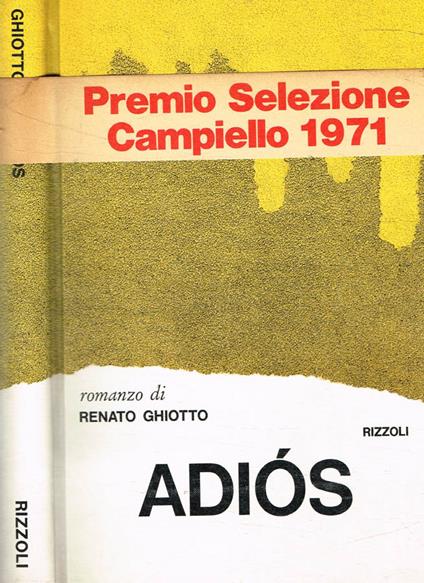 Adios - Renato Ghiotto - copertina