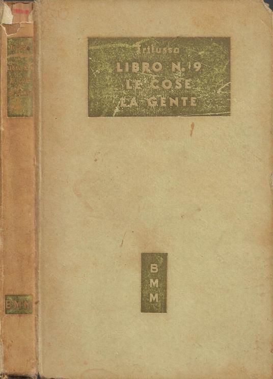 Libro n. 9. Le Cose. La Gente - Trilussa - copertina
