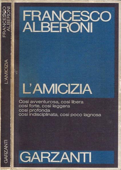 L' amicizia - Francesco Alberoni - copertina