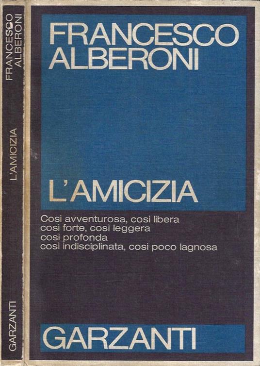 L' amicizia - Francesco Alberoni - copertina