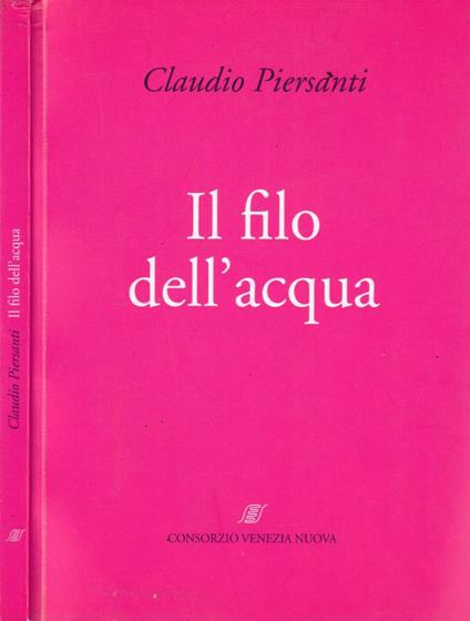 Il filo dell'acqua - Claudio Piersanti - copertina