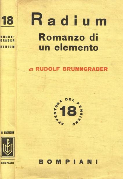 Radium. Romanzo di un elemento - Rudolf Brunngraber - copertina