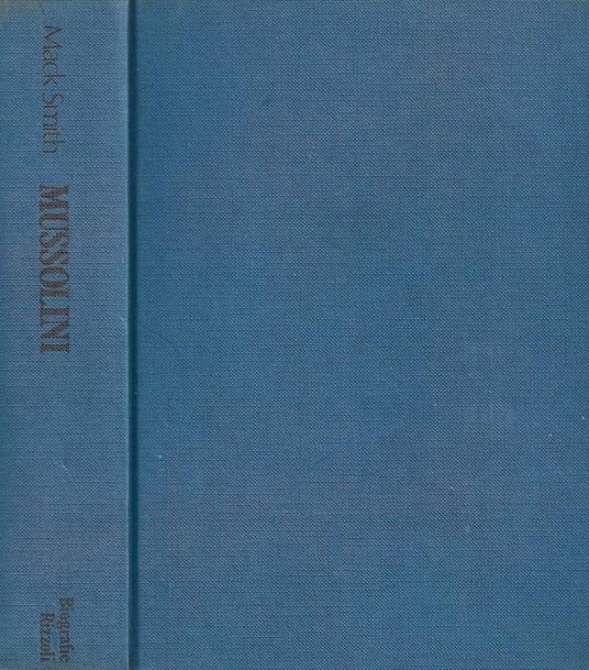 Mussolini - Denis Mack Smith - copertina
