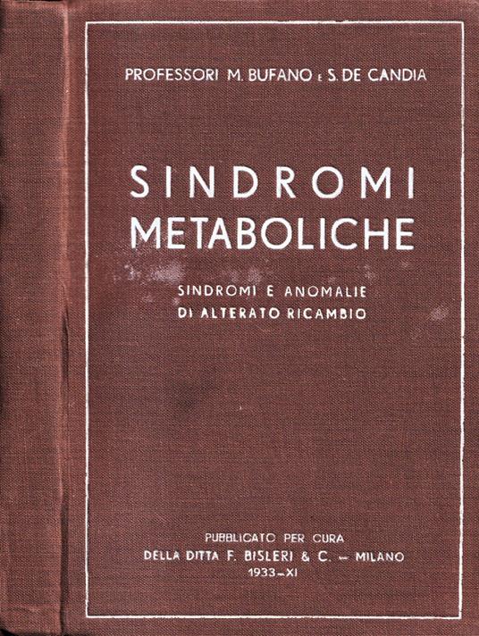 Sindromi metaboliche - Michele Bufano - copertina