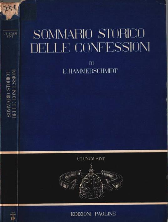 Sommario storico delle confessioni - copertina