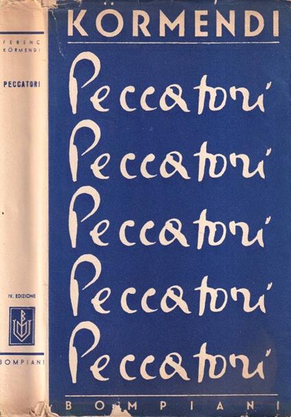 Peccatori - Ferenc Kormendi - copertina