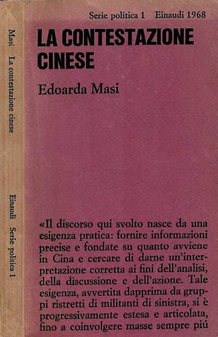 La contestazione cinese - Edoarda Masi - copertina