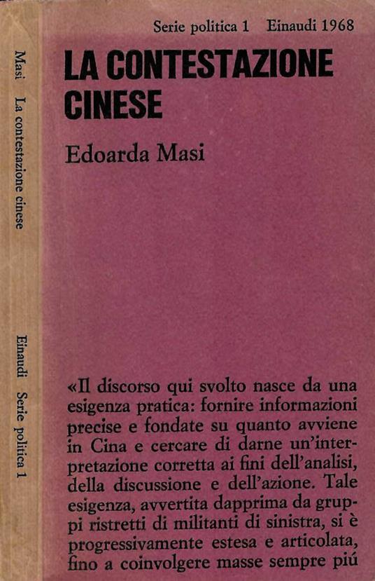 La contestazione cinese - Edoarda Masi - copertina