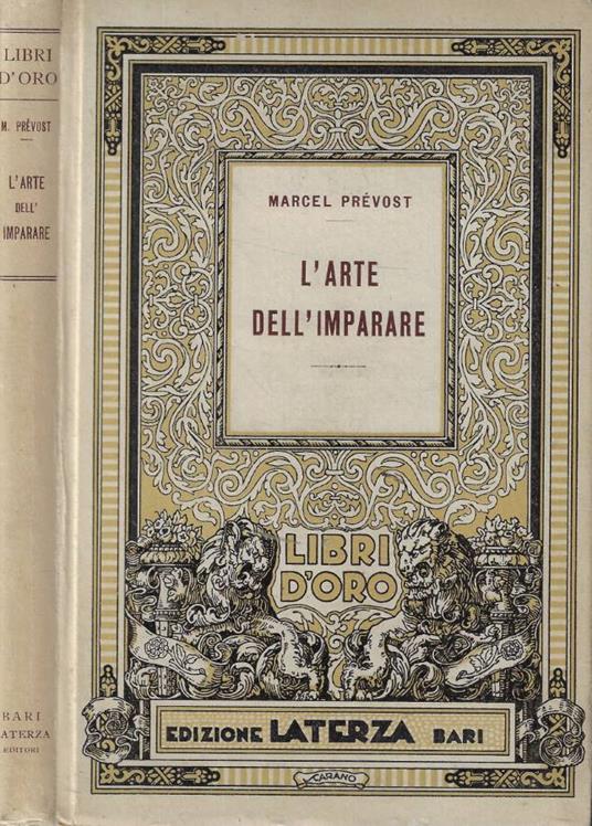 L' arte dell'imparare - Marcel Prévost - copertina